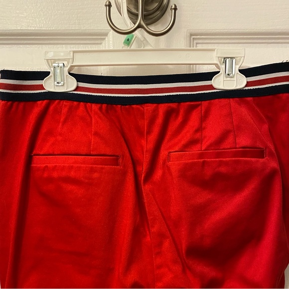 Red straight leg ankle pants - Picture 2 of 3